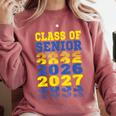 Class Of 2026 2027 Senior Graduation Students Comfort Colors Sweatshirt Crimson