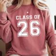 Class Of 2026 Freshman High School Senior Graduation Comfort Colors Sweatshirt Crimson