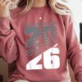 Class Of 2026 High School Senior Graduation Grey Sport Style Comfort Colors Sweatshirt Crimson
