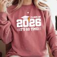 Class Of 2026 2026 School Year Class Of 2026 Graduation Comfort Colors Sweatshirt Crimson