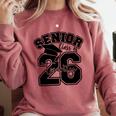 Class Of 2026 Senior 2026 Graduation Comfort Colors Sweatshirt Crimson