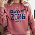 Class Of 2026 Senior Graduation High School College Grad Comfort Colors Sweatshirt Crimson