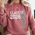 Class Of 2026 Senior 2026 Graduation 2026 Student Kids Comfort Colors Sweatshirt Crimson