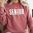 Class Of 2026 Senior Themed Graphic Art Graduation Comfort Colors Sweatshirt Crimson