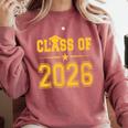 Class Of 2026 Shirt Graduation Comfort Colors Sweatshirt Crimson