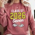 Class Of 2026 Six Seven Senior Yellow Graduation 6 7 Comfort Colors Sweatshirt Crimson
