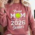 Class Of 2026 Tennis Mom Senior Graduation Graduate Comfort Colors Sweatshirt Crimson