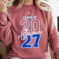 Class Of 2027 Senior 2027 Graduation Comfort Colors Sweatshirt Crimson