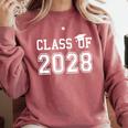 Class Of 2028 Graduation T Shirt Future School Graduate Comfort Colors Sweatshirt Crimson