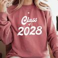 Class Of 2028 Shirt Graduation Him Her Senior Class Comfort Colors Sweatshirt Crimson