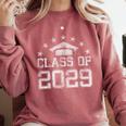 Class Of 2029 Grow With Me Graduation Back To School Comfort Colors Sweatshirt Crimson
