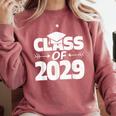 Class Of 2029 Shirt For Elementary Kids Graduation Comfort Colors Sweatshirt Crimson