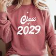Class Of 2029 Shirt Graduation Him Her Senior Class Comfort Colors Sweatshirt Crimson