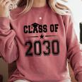 Class Of 2030 Shirt Graduation Comfort Colors Sweatshirt Crimson