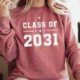 Class Of 2031 Future Kindergarten Graduation Sign Shirt Comfort Colors Sweatshirt Crimson