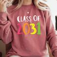 Class Of 2031 Kindergarten Graduation Back To School T-Shirt Comfort Colors Sweatshirt Crimson