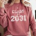 Class Of 2031 Shirts Senior 2031 Graduation Him Her Comfort Colors Sweatshirt Crimson