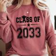 Class Of 2033 Shirt Graduation Comfort Colors Sweatshirt Crimson