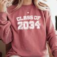Class Of 2034 34 School Tee Shirt Graduation Class Party Comfort Colors Sweatshirt Crimson