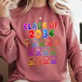Class Of 2034 Grow With Me Graduation First Day Of School Comfort Colors Sweatshirt Crimson