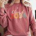 Class Of 2034 Senior Graduate 2034 Graduation Comfort Colors Sweatshirt Crimson