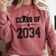 Class Of 2034 Shirt Graduation Comfort Colors Sweatshirt Crimson