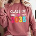 Class Of 2035 Kindergarten Pre K Grow With Me Graduation Comfort Colors Sweatshirt Crimson