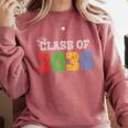 Class Of 2036 Grow With Me Graduation First Day Of School Comfort Colors Sweatshirt Crimson