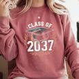 Class Of 2037 Graduation Comfort Colors Sweatshirt Crimson