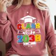 Class Of 2038 First Day Of School & Graduation 2038 Comfort Colors Sweatshirt Crimson