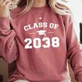 Class Of 2038 Grow Together First Day Of School Graduation Comfort Colors Sweatshirt Crimson