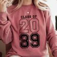 Class Of 2039 Blue Graduation Senior Student Tee Comfort Colors Sweatshirt Crimson