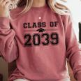 Class Of 2039 Grow With Me First Day Of School Graduation Comfort Colors Sweatshirt Crimson