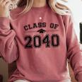 Class Of 2040 Grow With Me Graduation First Day Of School Comfort Colors Sweatshirt Crimson
