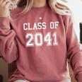 Class Of 2041 Graduation School Future Graduate Comfort Colors Sweatshirt Crimson