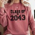 Class Of 2043 Grow With Me Graduation First Day Of School Comfort Colors Sweatshirt Crimson