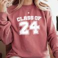 Class Of 24 2024 School Tee Shirt Graduation Class Party Comfort Colors Sweatshirt Crimson