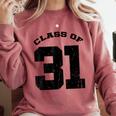 Class Of 31 Date High School Kindergarten Graduation Shirt Comfort Colors Sweatshirt Crimson