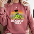 Class Of Dinosaur Apparel 2024 Graduation Graduate Dino Boy Comfort Colors Sweatshirt Crimson