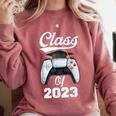 Class Of Gamer 2023 Shirt Graduation Game Boy Graduate Comfort Colors Sweatshirt Crimson