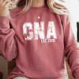 CNAs Graduation Shirt CNA Est 2019 Comfort Colors Sweatshirt Crimson