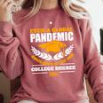College Degree 2022 Graduation Graduate Comfort Colors Sweatshirt Crimson