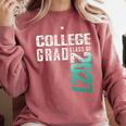 College Grad Class Of 2027 Graduation Comfort Colors Sweatshirt Crimson