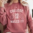 College Graduation Class Of 2018 TShirt Comfort Colors Sweatshirt Crimson