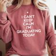 College Graduation Graduation Comfort Colors Sweatshirt Crimson