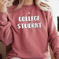 College Humor College Graduation Party Shirts Supplies Men Comfort Colors Sweatshirt Crimson