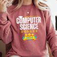 Computer Science Degree Graduation Senior Celebration Grad Comfort Colors Sweatshirt Crimson