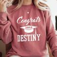 Congrats 2018 Destiny College High School Graduation T-Shir Comfort Colors Sweatshirt Crimson