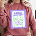 Cool Fun Cute Proud Introvert Cat Character For Men Women Comfort Colors Sweatshirt Crimson