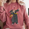 Cool Graduation Dab Dabbing Senior 2019 Grad Comfort Colors Sweatshirt Crimson